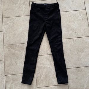 Sanctuary Black Suede Camo Print High Waist Leggings